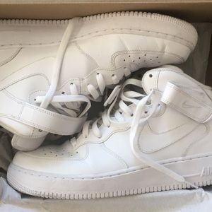 Air Force 1 07 mid White/White Size 12